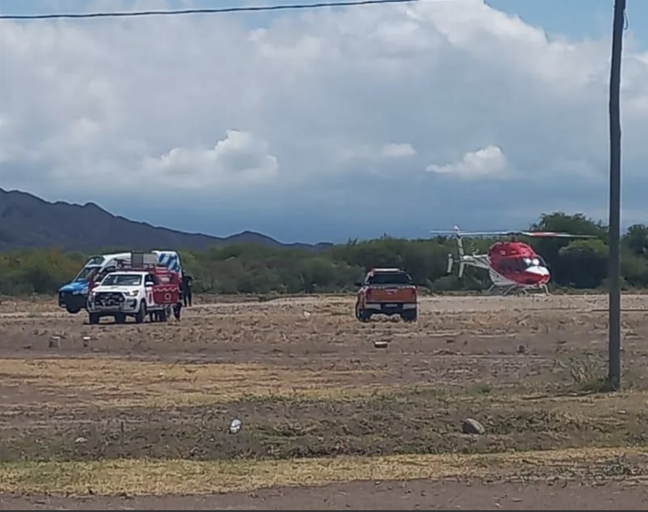 Momento de tensión en Valle Fértil: se incendió una casa y una nena pelea por su vida 