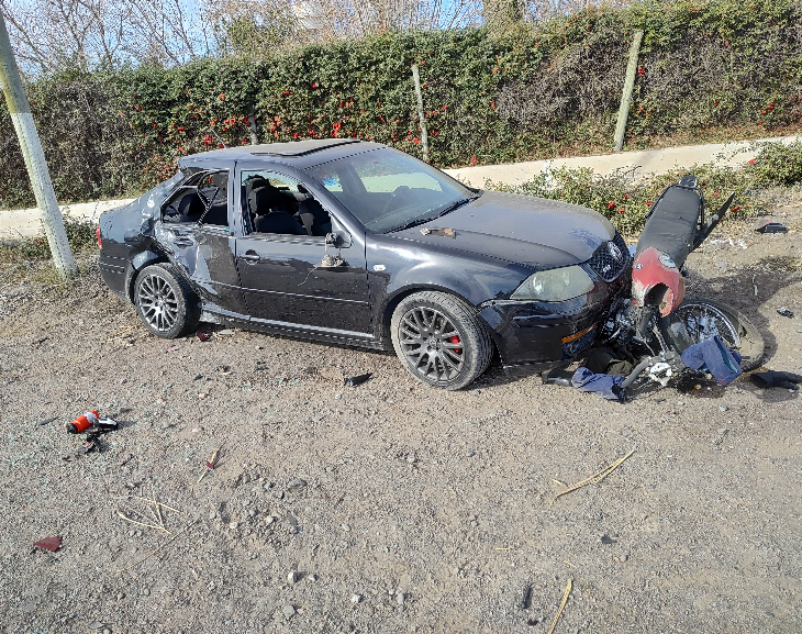 El policía que había chocado con dos vehículos en Caucete murió