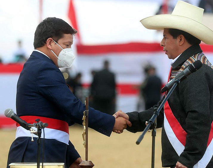 Asumió el primer Gabinete ministerial de Castillo