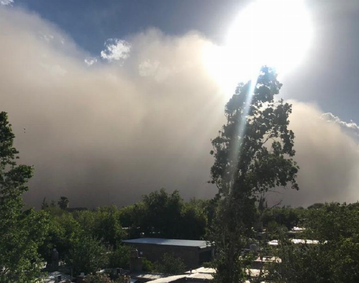 Pronosticaron la llegada de fuerte viento sur a San Juan