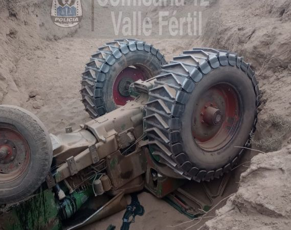 En Valle Fértil murió un joven de 26 años aplastado por un tractor