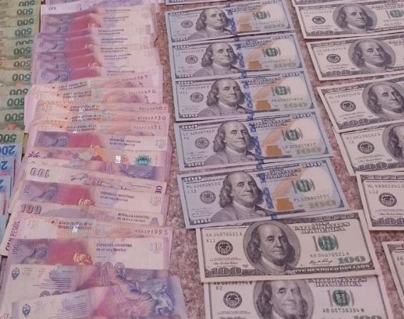 Encontraron la mitad de los más de $3 millones que robaron