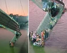 Al menos 60 muertos en el colapso de un puente colgante recién reparado