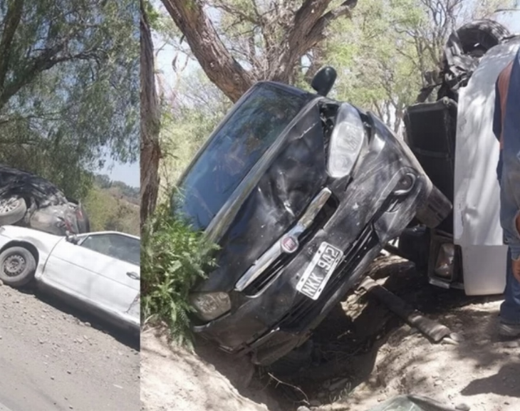 Un camión provocó un gran choque en cadena 