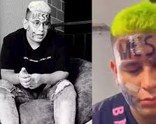 Se tatuó la palabra "Messi" en la frente y ahora se arrepiente: "Quiero borrarla"