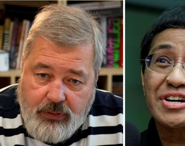 Los periodistas Maria Ressa y Dmitry Muratov recibieron el Premio Nobel de la Paz