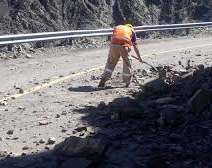 Por las fuertes lluvias hubo derrumbes en la Ruta 150