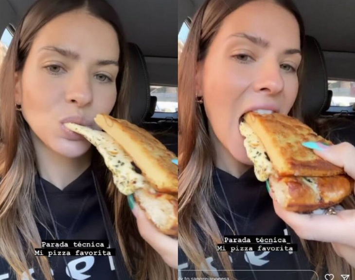 China Suárez siguió un consejo de Wanda Nara y le entró a la pizza 