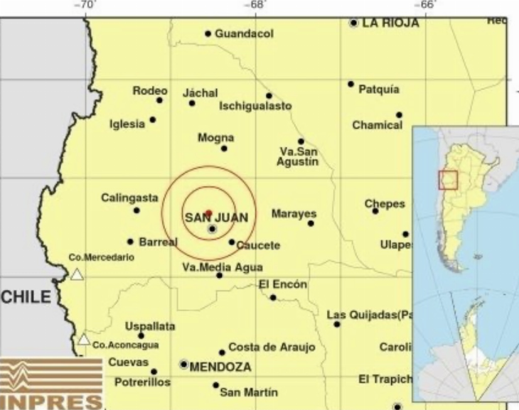 Un nuevo sismo asustó a los sanjuaninos 