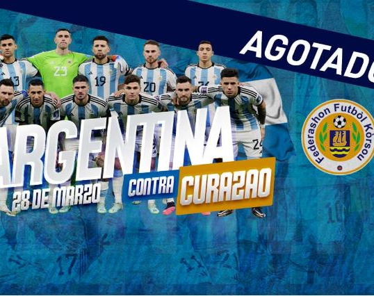 En poco más de una hora, se agotaron las entradas para Argentina vs Curazao