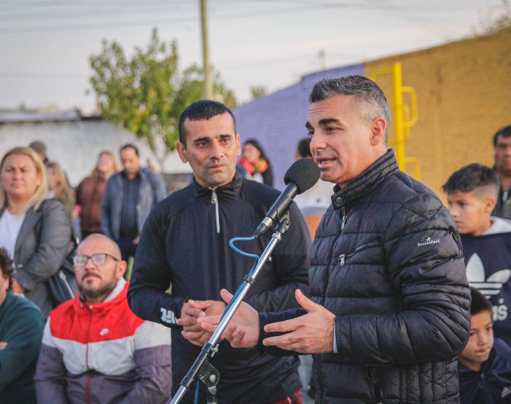 Los vecinos de un Barrio de Chimbas estrenan nueva plaza 