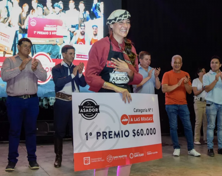 Por primera vez una sanjuanina ganó el Concurso del Mejor Asador 