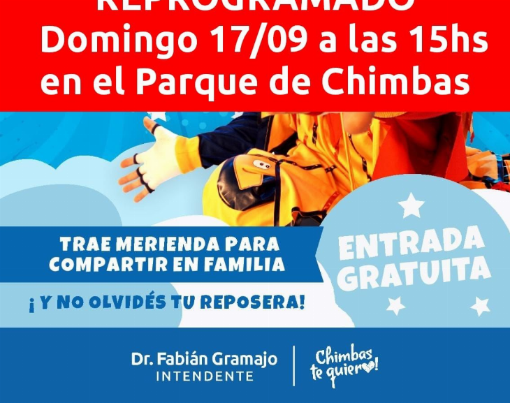 Reprograman los festejos por el Día de las Infancias en Chimbas por el viento