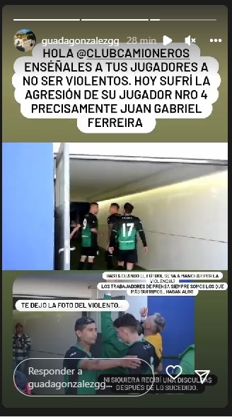 Una fotógrafa sanjuanina denunció que fue agredida por un jugador de fútbol