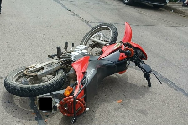 Un motociclista sufrió múltiples fracturas en Jáchal y tuvo que ser trasladado a la Ciudad