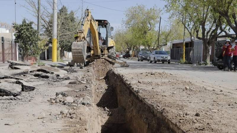 Obras cloacales que beneficiarán a mas de 23.000 sanjuaninos