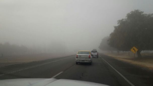 Neblina y humedad los protagonistas de la mañana sanjuanina