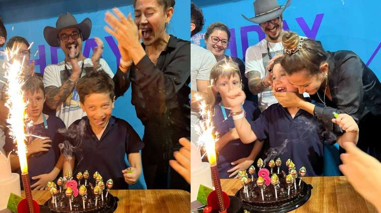 ¡Juntos otra vez! Jimena Barón y Daniel Osvaldo se mostraron cercanos en el cumpleaños de su hijo Momo
