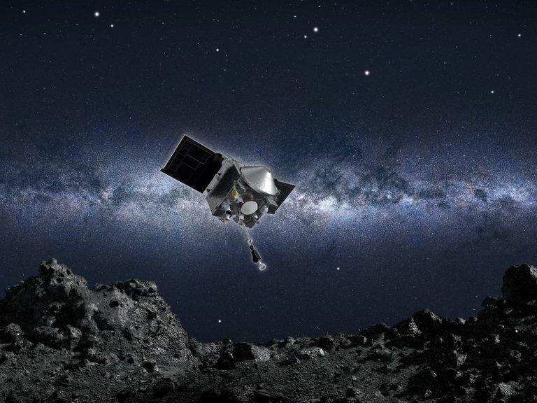 La NASA descendió una nave en un asteroide para tomar fotos