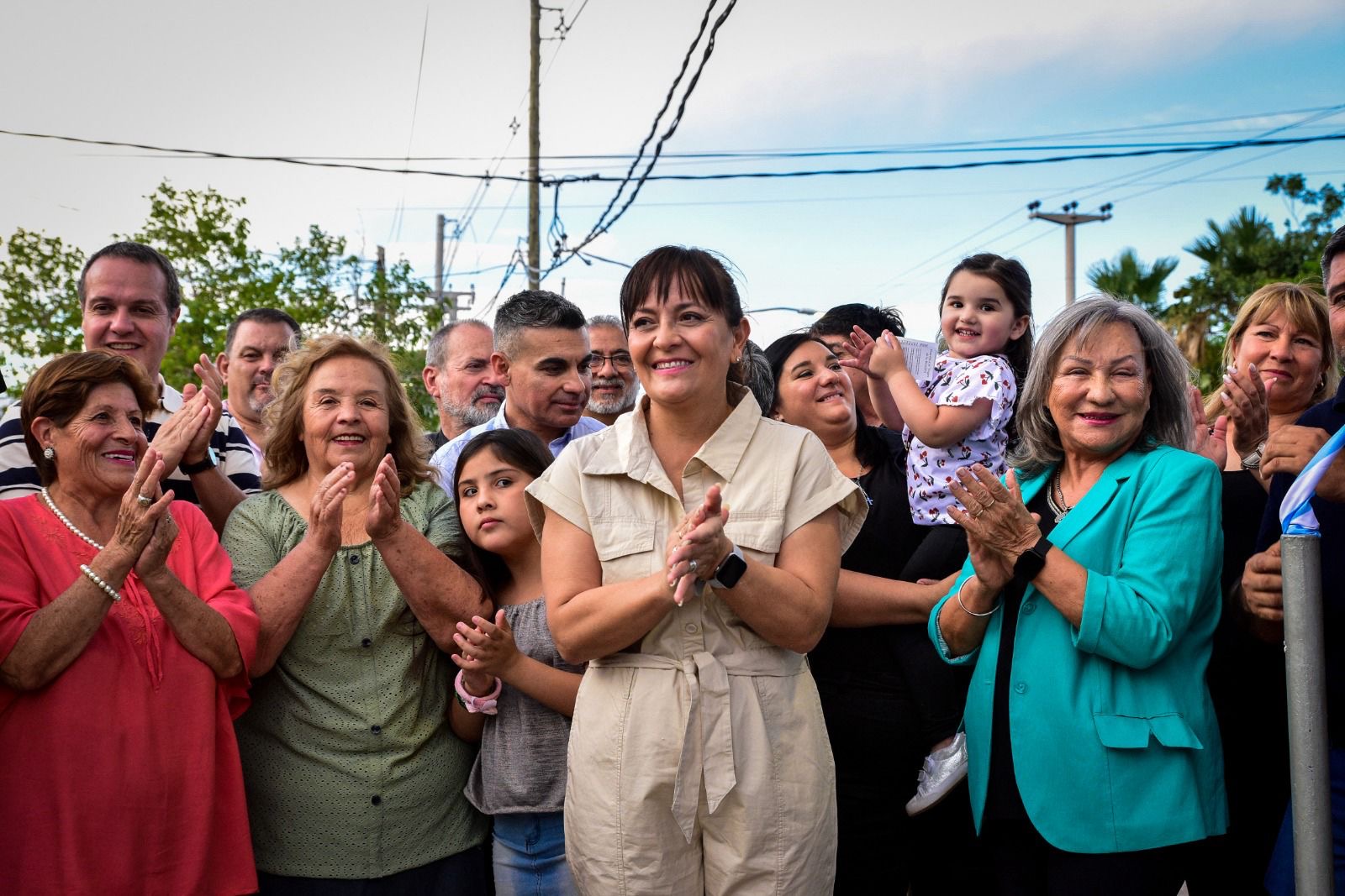 Daniela Rodríguez inauguró nuevos portales de ingreso en Chimbas 