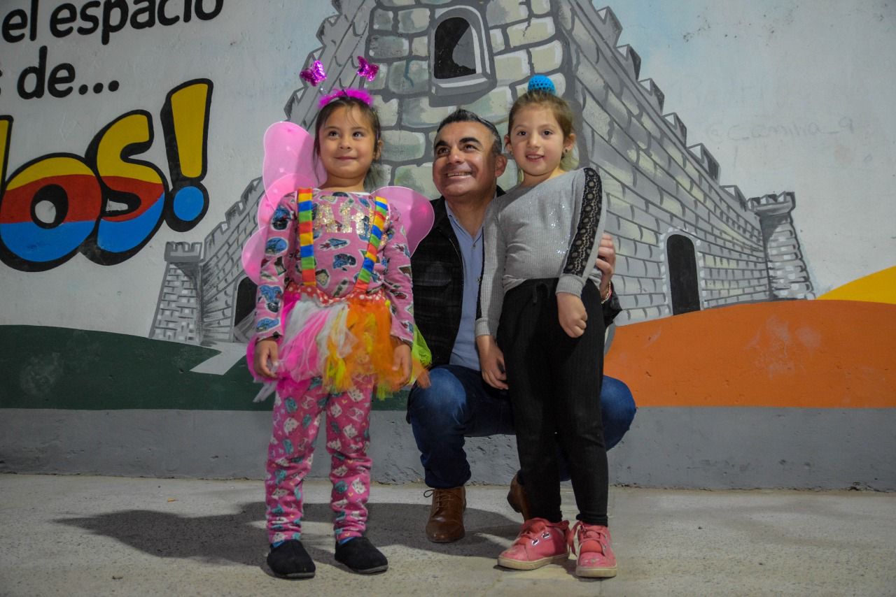 Chimbas: Barrio Las Alondras ya tiene iluminación Led y su plaza renovada