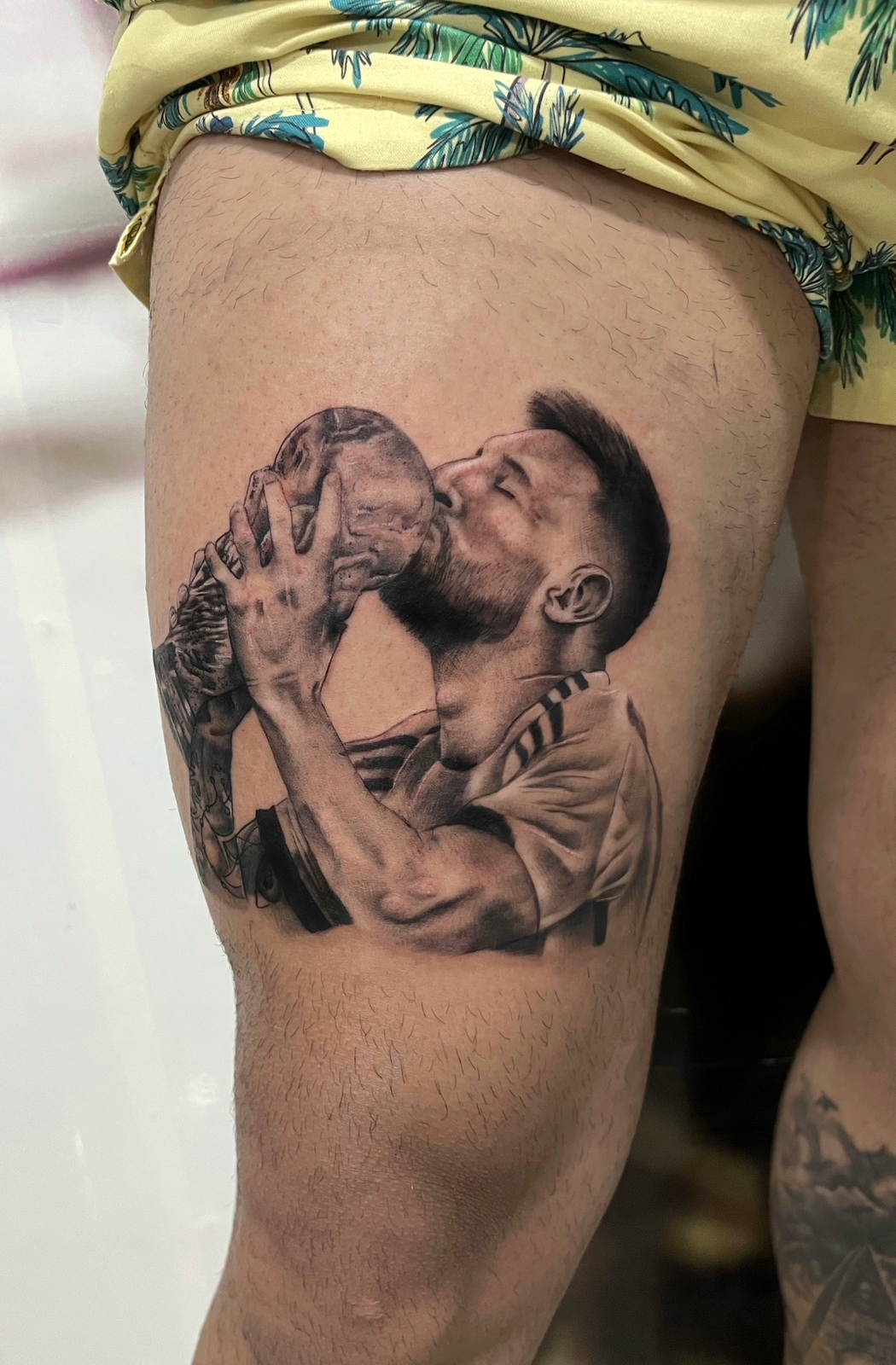 Locura por los tatuajes de la Selección en San Juan