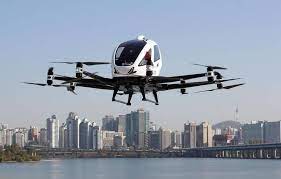 Mirá como funcionan los taxis voladores que Corea del Sur planea utilizar