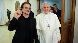 Francisco y Bono, juntos por los estudiantes que defienden el medio ambiente