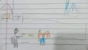 Rosario: el escalofriante dibujo que hizo un nene de 7 años cuando le pidieron que retratara su barrio