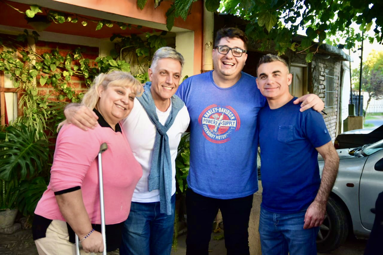 Fabián Gramajo y Leo Gioja recorrieron las calles de Capital