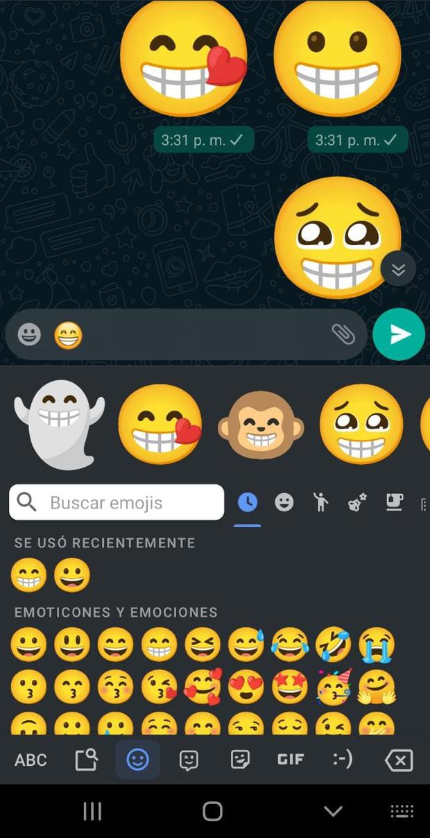 ¿Sos fanático de WhatsApp? ahora podes mandar emojis gigantes