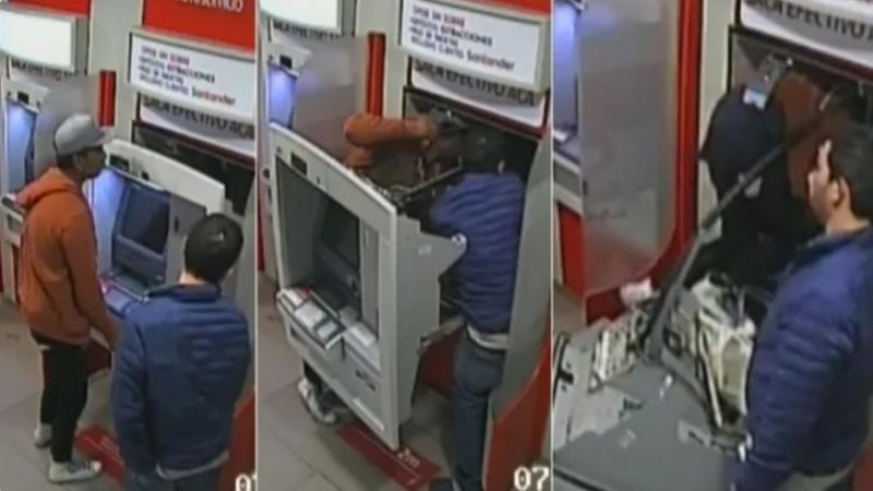 Recalculando: abrieron dos cajeros pero no tenían plata y los terminaron atrapando