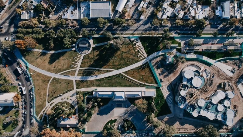 Así se ve desde el aire el nuevo Parque Belgrano antes de inaugurarse