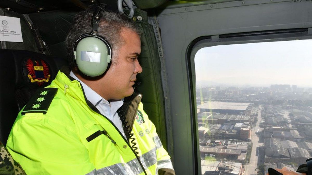 Atacaron a balazos el helicóptero del Presidente de Colombia