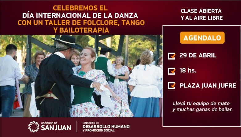 Por el Día de la Danza, personas mayores ofrecerán un taller abierto