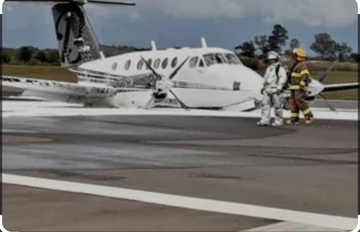 A un avión se le rompió el tren delantero y tuvo que aterrizar de emergencia en el aeropuerto de Salta