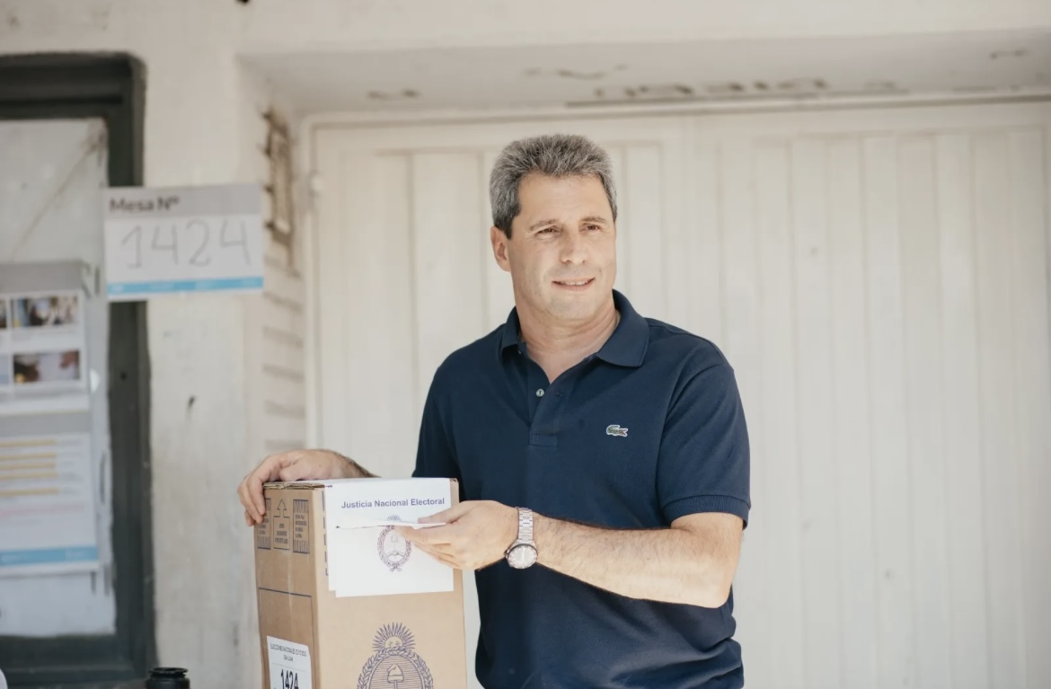 Uñac votó en Pocito y dijo que piensa que habrá balotaje 