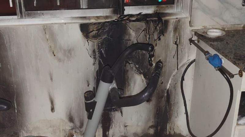 Salvaron a un anciano ciego mientras su casa se incendiaba