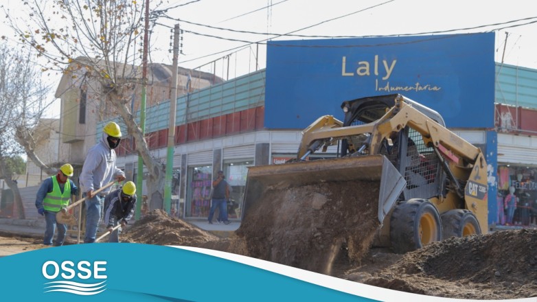 Así avanzan los trabajos de renovación de las redes cloacales y de agua potable en Caucete