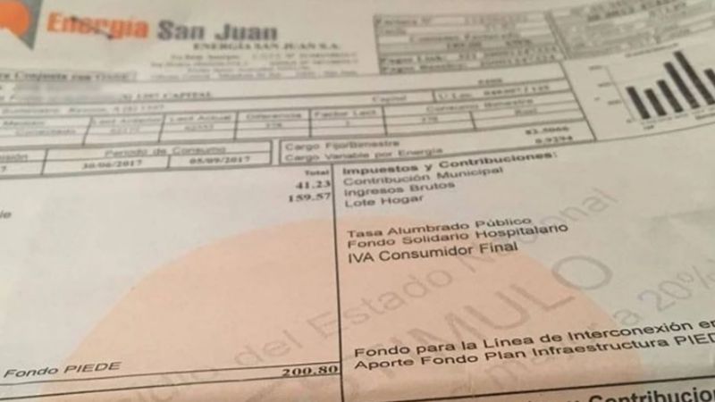 Los sanjuaninos que no se inscribieron en la quita de subsidios recibirán notas con sus facturas