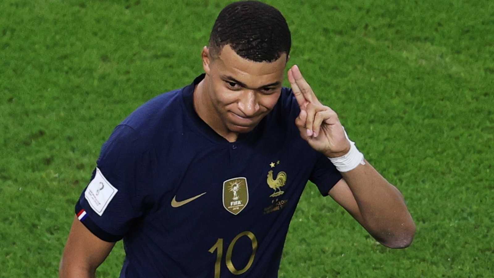 La arenga de Mbappé en el entretiempo de la final del Mundial entre Argentina y Francia