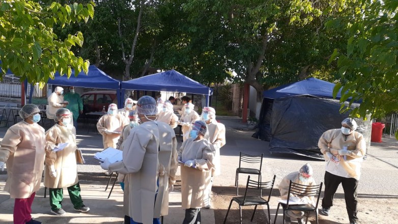 Si sos de Rawson y tenés síntomas de Covid 19, andate a la plaza e hisopate