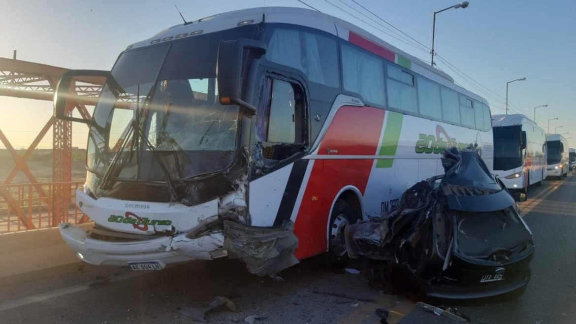 Identificaron al fallecido del accidente entre un auto y un colectivo