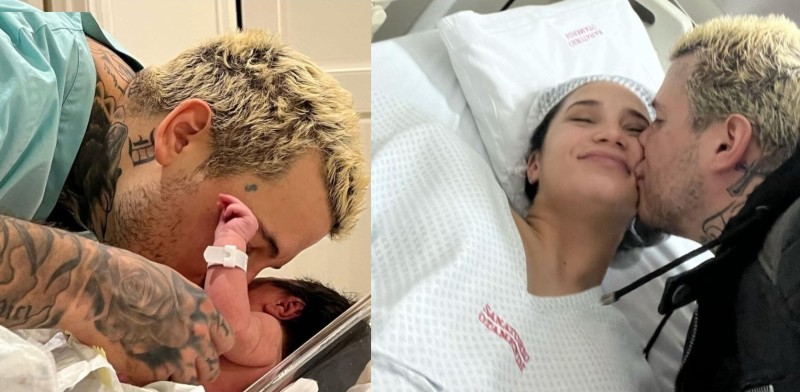Alex Caniggia tras el nacimiento de su hija Venezia: "El papu más tierno"