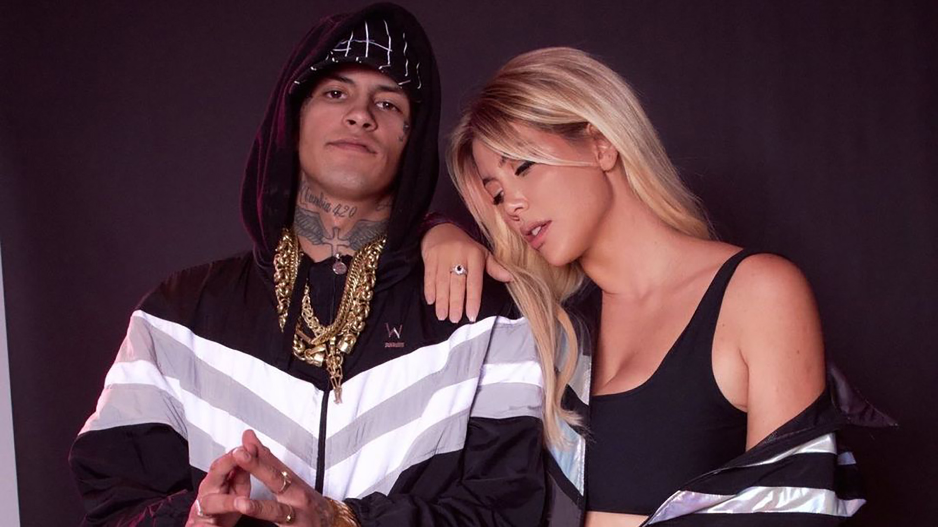 ¿Romance? Wanda Nara se mostró con una campera igual a la que usó L-Gante