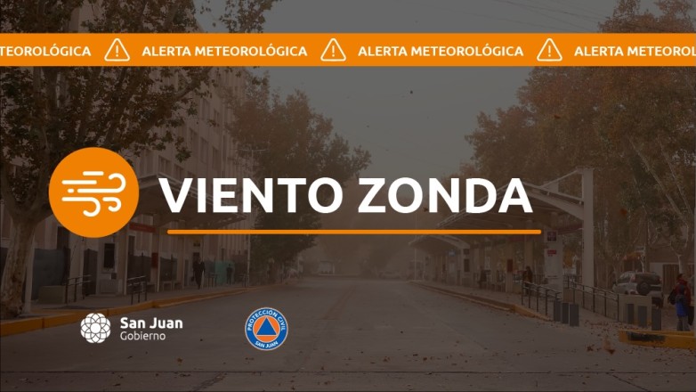 Protección Civil advierte por incendios y daños ante la llegada del Zonda