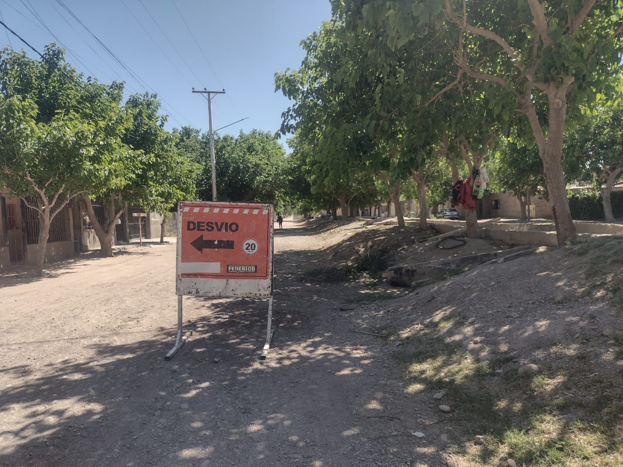 Con fondos municipales, Rivadavia comenzó una histórica obra en la Villa Chacabuco