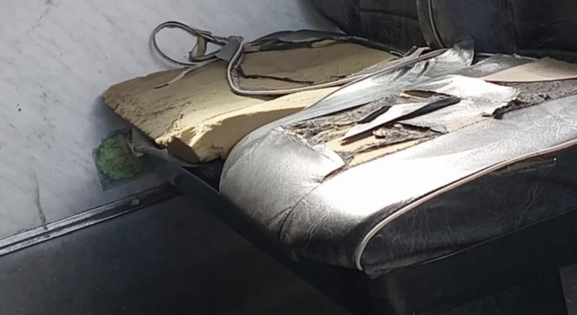 Viralizan imágenes del mal estado de los colectivos de la Red Tulum