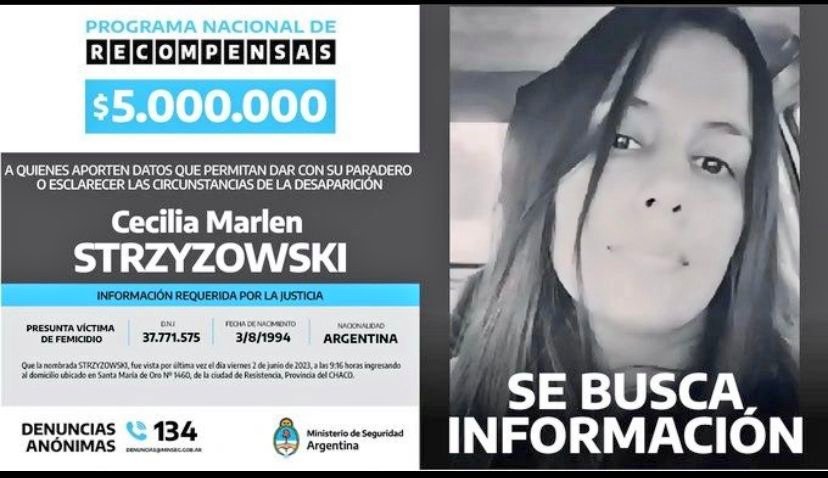 El Gobierno ofreció $5 millones de recompensa por cualquier información valiosa