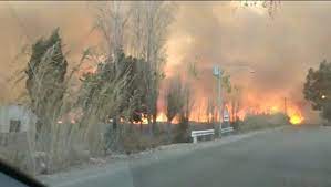 El zonda generó incendios en cuatro departamentos sanjuaninos